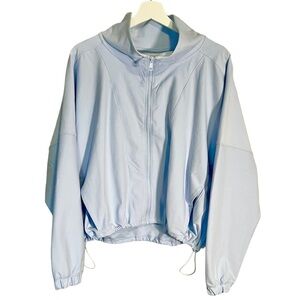 Abercrombie and Fitch Full-Zip Jacket in Light blue